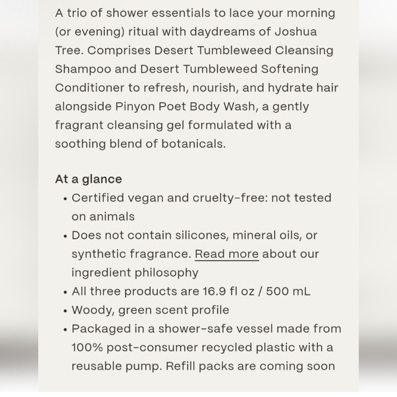 NEW Twenty Nine Palms Trio, Shampoo, Conditioner & Body Wash - Picture 2 of 4